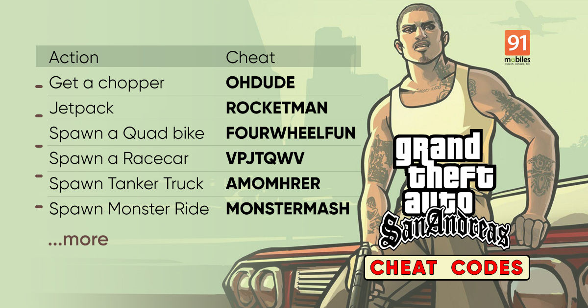 Kode cheat gta san andreas yang jarang diketahui