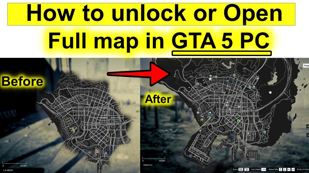 Cara membuka map lengkap di GTA