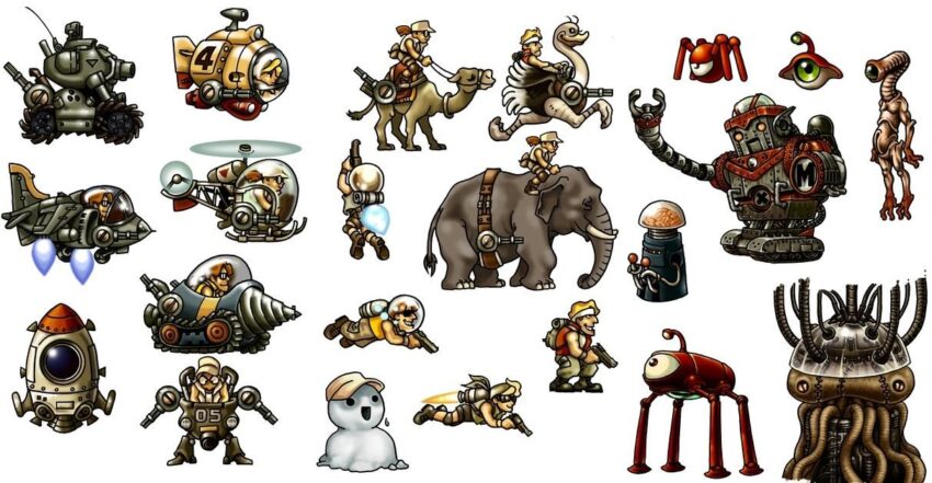 Slug fio marco arte videojuegos personaje bosses favoritos azar snk artistas germi eri visitar shin hashimoto drawn level