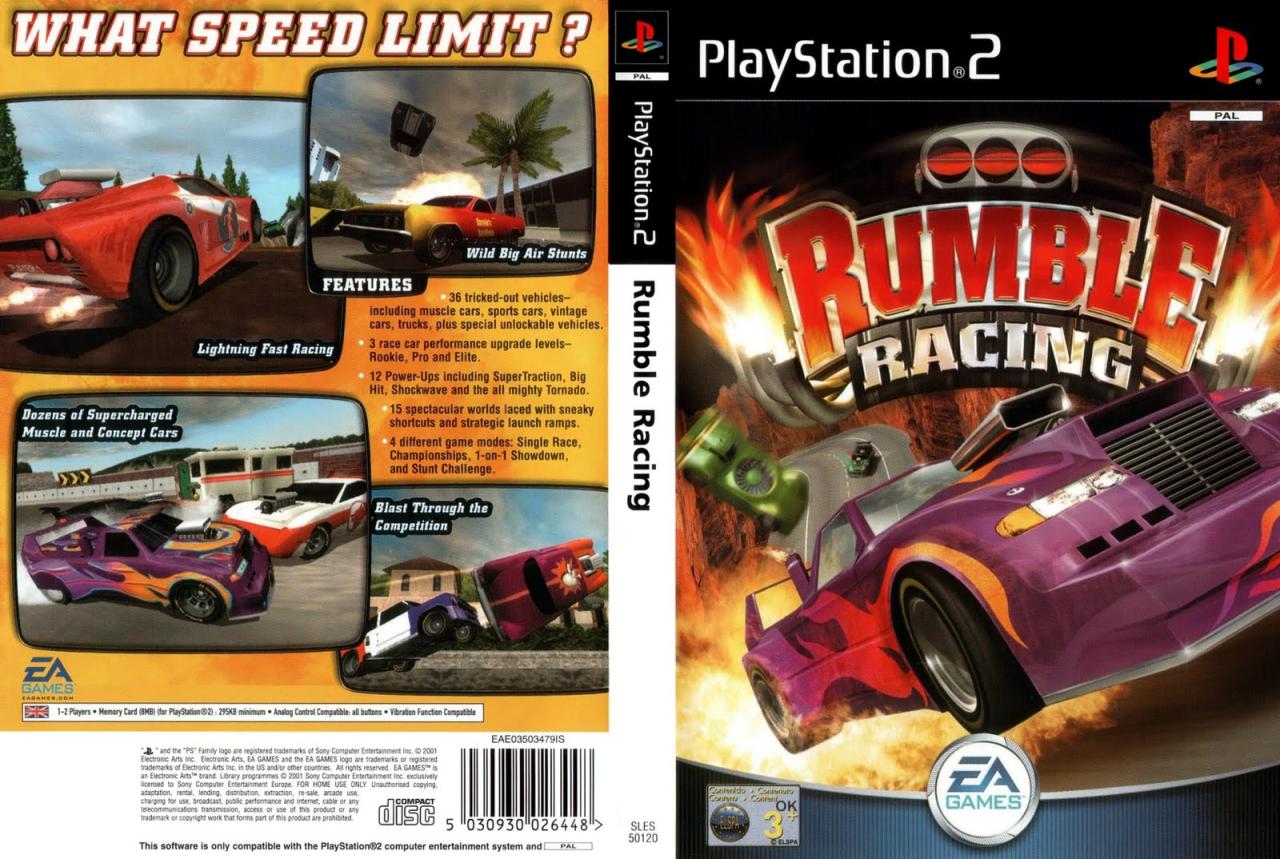 Perbandingan NASCAR Rumble PS2 dengan game balap lain