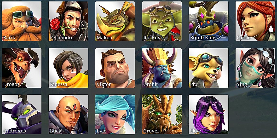 Paladins champions realm characters champs games