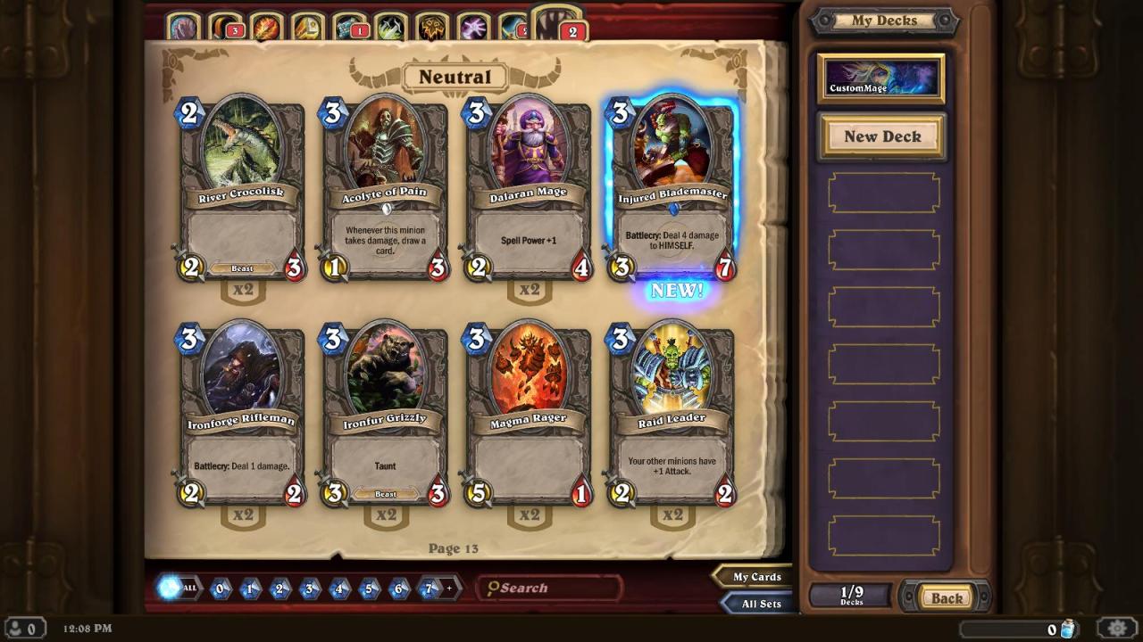 Hearthstone: Heroes of Warcraft cara membuat deck meta