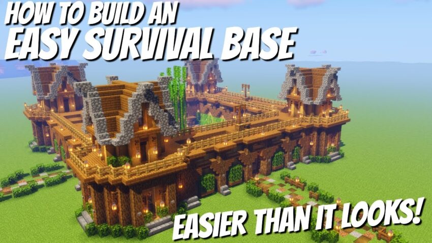 Cara membangun base yang aman dan kuat di Minecraft