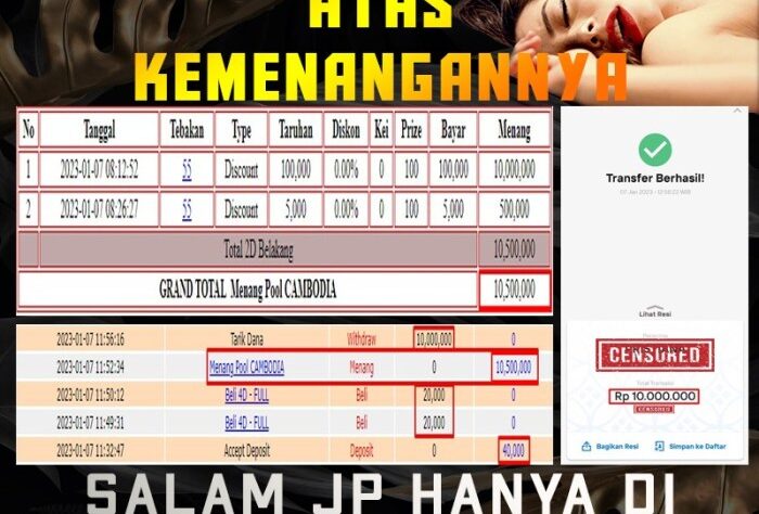 CHUTOGEL | Promo tambahan deposit CHUTOGEL hari ini