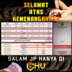 CHUTOGEL | Bonus eksklusif VIP CHUTOGEL hari ini