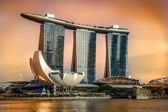 CHUTOGEL - Marina Bay Sands: Ikon casino Singapura